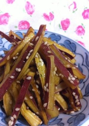 超簡単...大学芋風 さつまいもの皮-レシピのメイン写真