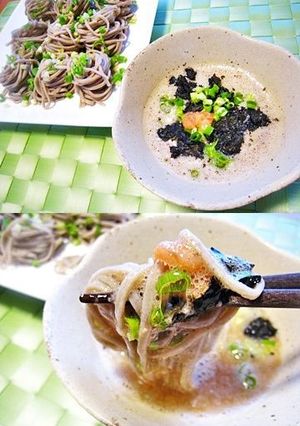 明太子とろろそば-レシピのメイン写真