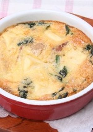 ほうれん草とお豆腐のごま風味キッシュ-レシピのメイン写真