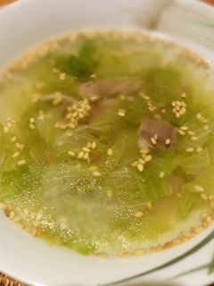 簡単☆砂肝レタススープ-レシピのメイン写真