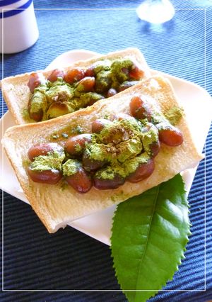 金時豆の塩抹茶ミルキートースト-レシピのメイン写真
