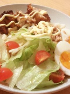 塩麹唐揚げのサラダうどん-レシピのメイン写真