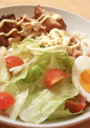 塩麹唐揚げのサラダうどん-レシピのメイン写真