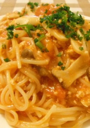 時短トマトパスタ-レシピのメイン写真