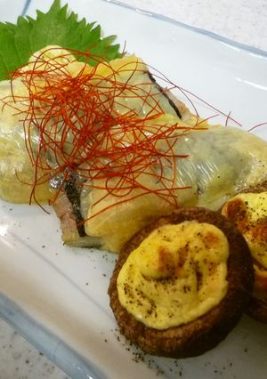 ♡◎三枚卸の鯵で♪海苔チーズオーブン焼き-レシピのメイン写真