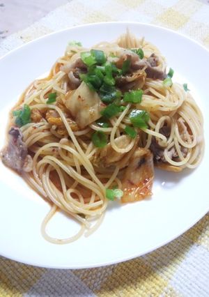 豚キムチパスタ-レシピのメイン写真