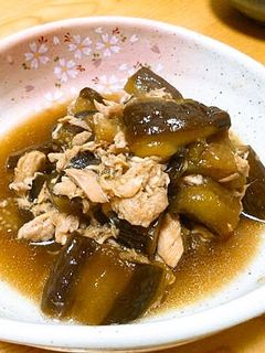 ツナとナスの煮物-レシピのメイン写真