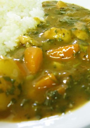 モロヘイヤ入り和風グリーンカレー-レシピのメイン写真