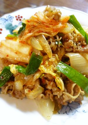 冷凍吉牛のキムチ炒め(o^∀^o)-レシピのメイン写真