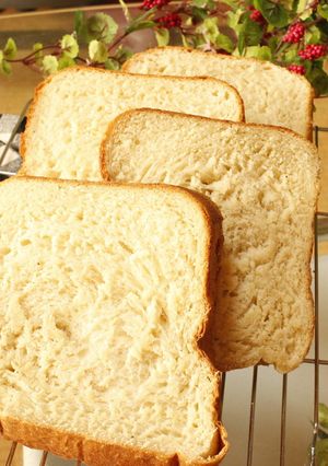 HB♪もっちもちのバナナプリン食パン♪-レシピのメイン写真