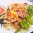 乾麺でタイ風の焼きうどん(パッタイ風)