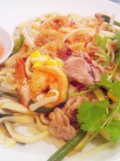 乾麺でタイ風の焼きうどん(パッタイ風)-レシピのメイン写真