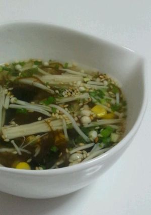 簡単☆ワカメスープの素ともずく酢のスープ-レシピのメイン写真