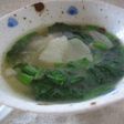 かぶとほうれん草のとろみスープ・中華風