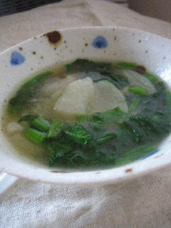 かぶとほうれん草のとろみスープ・中華風-レシピのメイン写真