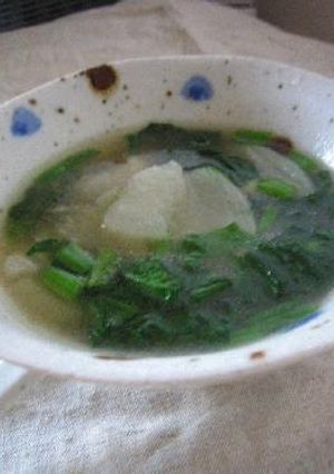 かぶとほうれん草のとろみスープ・中華風-レシピのメイン写真