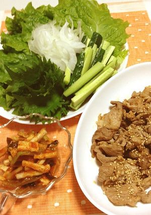 たっぷり野菜で巻き焼肉-レシピのメイン写真