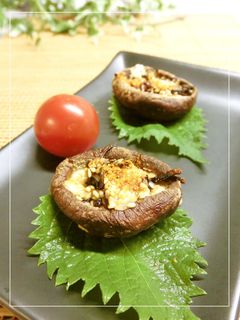 椎茸の塩昆布マヨ焼き-レシピのメイン写真