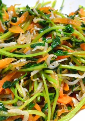 塩麹のじゃこ豆みょうの炒めもの-レシピのメイン写真