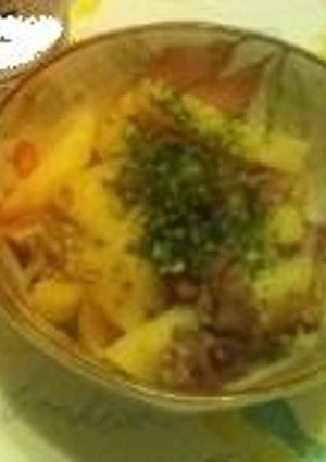 ザーサイとじゃが芋のレンチンつまみ-レシピのメイン写真