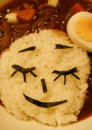 卵飾りの女の子❤デコカレー-レシピのメイン写真