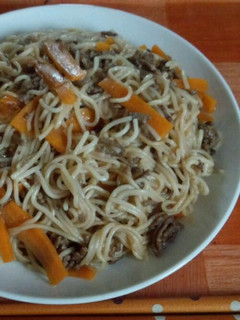 簡単すぎる?懐かしの給食風◎焼きそうめん-レシピのメイン写真