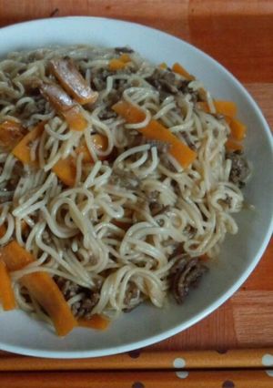 簡単すぎる?懐かしの給食風◎焼きそうめん-レシピのメイン写真
