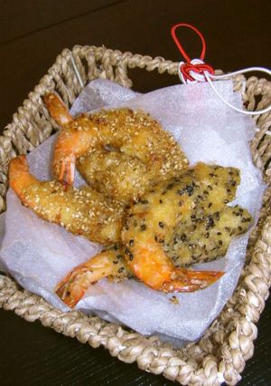 ソース要らず✿和風ごまエビフライ✿-レシピのメイン写真