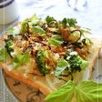 新玉葱×ブロッコリー×鰹・塩昆布トースト