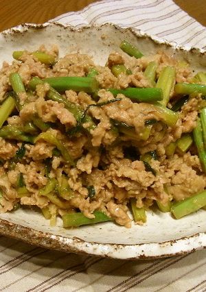 アスパラと豚肉の炒め物-レシピのメイン写真