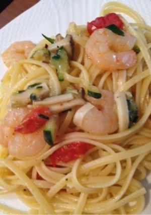 エビ&ズッキーニのパスタ-レシピのメイン写真