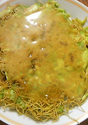 アボガドとフライめんのお好み焼き-レシピのメイン写真