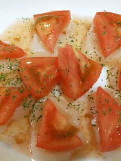 ホタテとトマトの梅ドレがけ-レシピのメイン写真