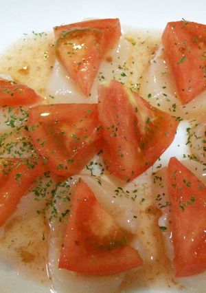 ホタテとトマトの梅ドレがけ-レシピのメイン写真