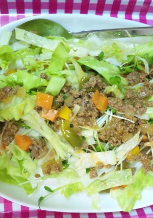 タコライス？ひき肉のケチャップソース煮-レシピのメイン写真