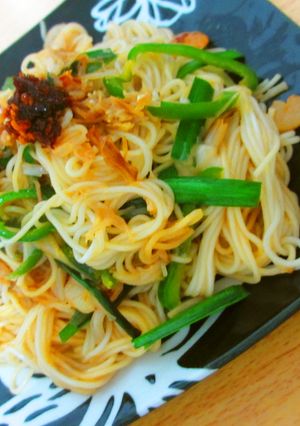 海老とホタテのソーキそば　ラー油添え♪-レシピのメイン写真