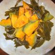 昆布とかつおダシ・かぼちゃの煮物