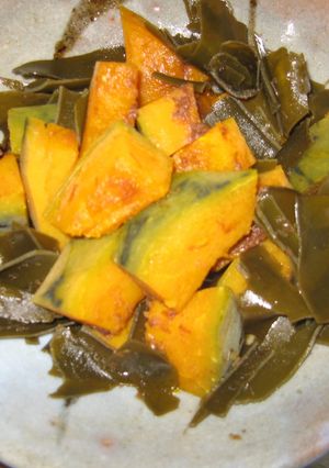 昆布とかつおダシ・かぼちゃの煮物-レシピのメイン写真