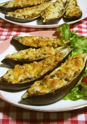 なすのボート☆肉詰めチーズ焼き-レシピのメイン写真