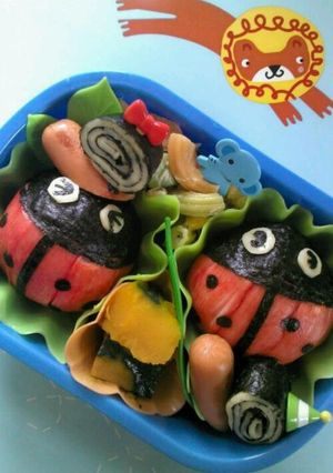 幼稚園のお弁当 ☆てんとうムシ☆-レシピのメイン写真