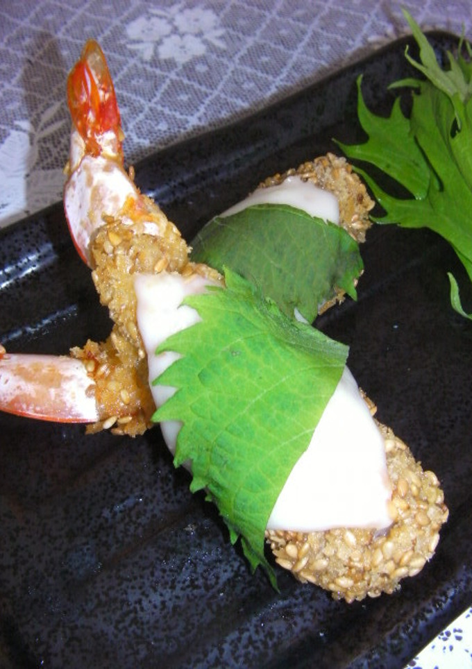 和風✿ごまエビフライのシソチーズ巻き-レシピのメイン写真