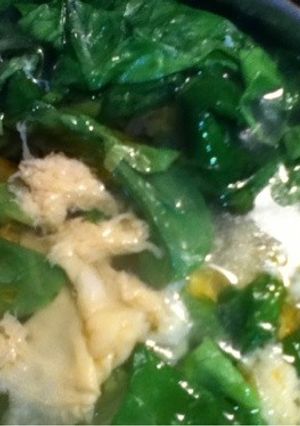 サラダ菜のスープ-レシピのメイン写真