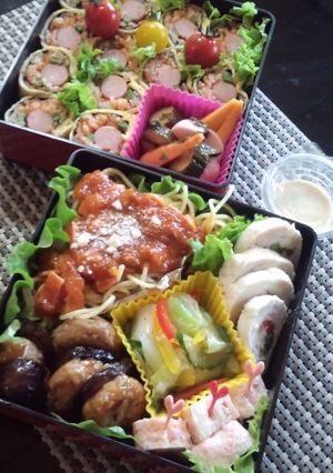 『オムライスまた巻いちゃったのお弁当♪』-レシピのメイン写真