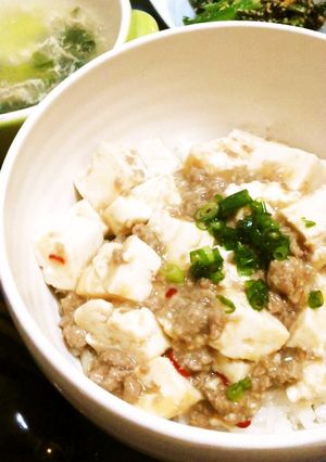 普通よりおいしい！？和風の白麻婆豆腐丼-レシピのメイン写真