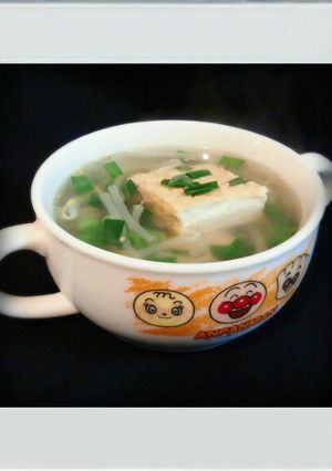 ■糖質制限■もやしニラ厚揚げのごまスープ-レシピのメイン写真