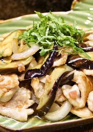 さっぱりうまっ♪豚と茄子の梅ポン炒め-レシピのメイン写真