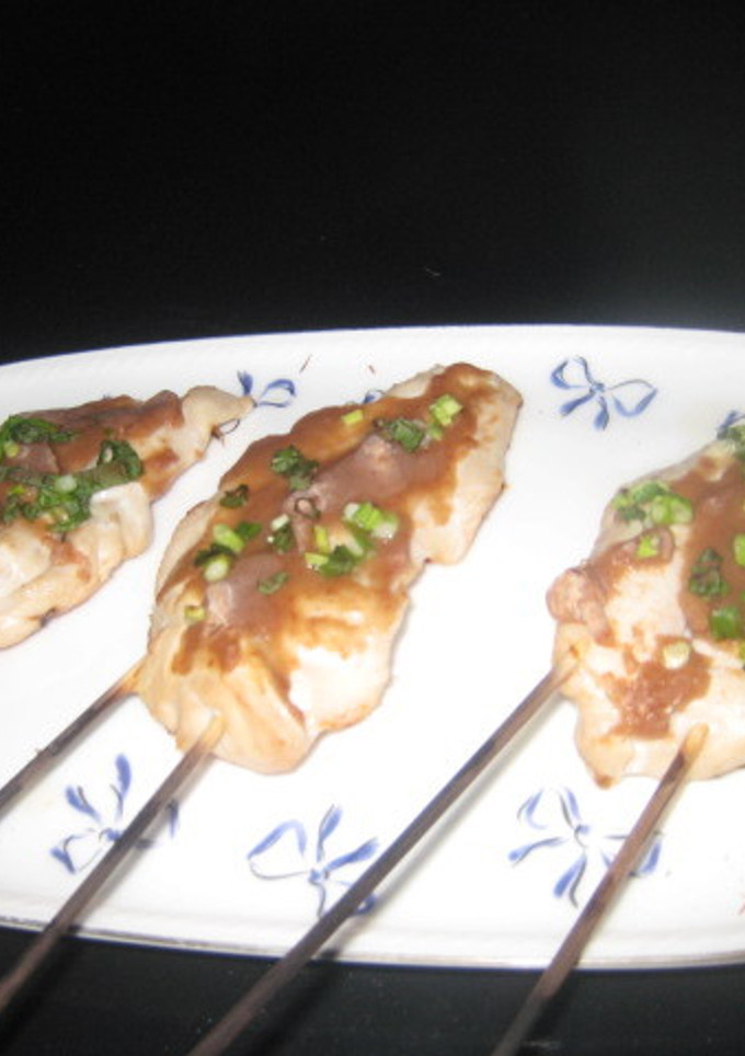鶏ささみの梅肉とネギのせ焼き-レシピのメイン写真