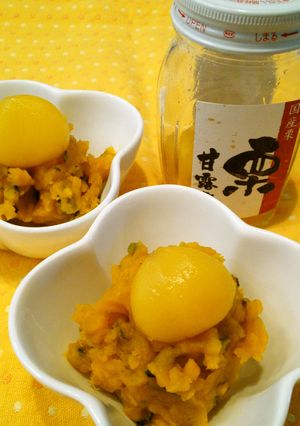 マロンdeかぼちゃきんとん-レシピのメイン写真