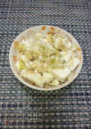 豆腐とねぎの炒めもの-レシピのメイン写真