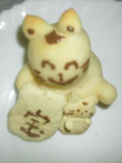 招き猫パン-レシピのメイン写真